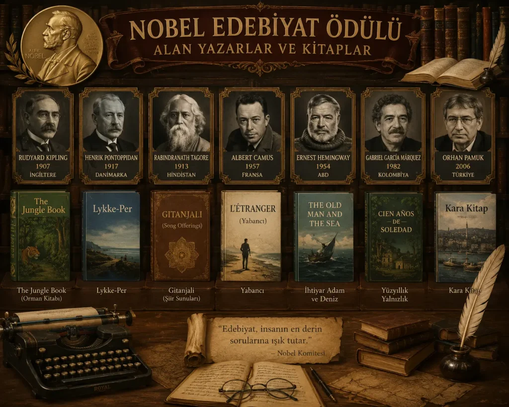 Nobel Edebiyat Ödülü Alan Yazarlar ve Kitaplar